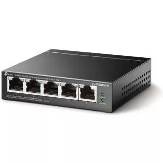 TP-Link switch TL-SG1005LP (5xGbE, 4xPoE+, 40W, fanless)