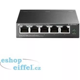 TP-Link switch TL-SG1005LP (5xGbE, 4xPoE+, 40W, fanless)