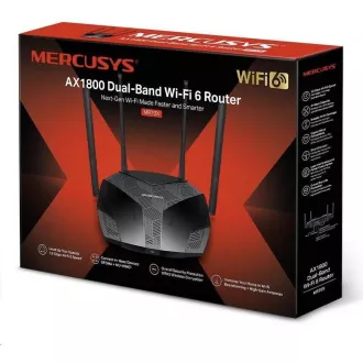 MERCUSYS MR70X Aginet WiFi6 router (AX1800, 2, 4GHz/5GHz, 3xGbELAN, 1xGbEWAN)