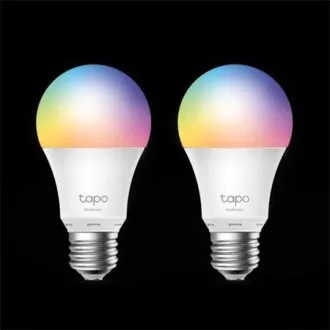 TP-Link Tapo L530E(2-pack) chytrá WiFi stmívatelná LED žárovka (barevná, 2500K-6500K, 806lm, 2, 4GHz, E27)