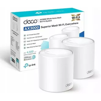 TP-Link Deco X50(3-pack) WiFi6 Mesh (AX3000, 2, 4GHz/5GHz, 3xGbELAN/WAN)