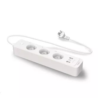 TP-Link Tapo P300 chytrý WiFi prodlužovací kabel (3x230V, 2xUSB-A, 1xUSB-C, 2300W, 10A, 2, 4 GHz, BT)