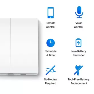 TP-Link Tapo S220 chytrý jednosměrný 2pólový vypínač