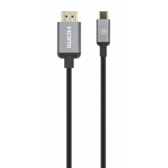 Manhattan kabel USB-C na HDMI, USB-C Male na HDMI Male, 1m, černá