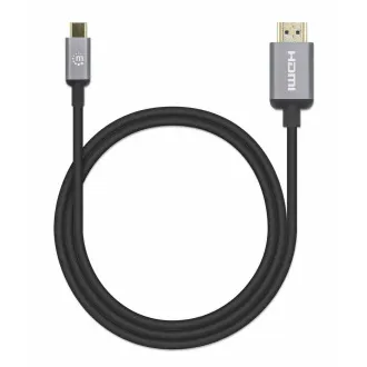 Manhattan kabel USB-C na HDMI, USB-C Male na HDMI Male, 2m, černá