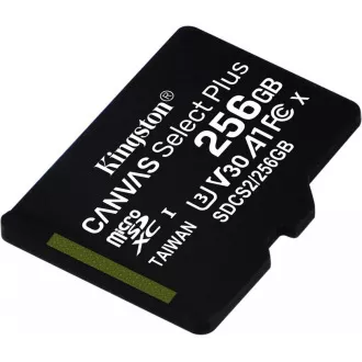 Kingston MicroSDXC karta 256GB Canvas Select Plus 100R A1 C10 - 1 ks