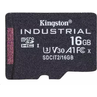 Kingston MicroSDHC karta 16GB Industrial C10 A1 pSLC Card Single Pack