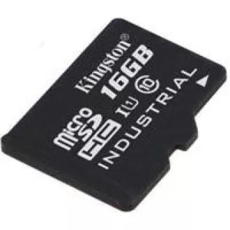 Kingston MicroSDHC karta 16GB Industrial C10 A1 pSLC Card Single Pack