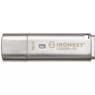 Kingston Flash Disk IronKey 16GB IKLP50 Locker+ 50 AES USB, w/256bit Encryption