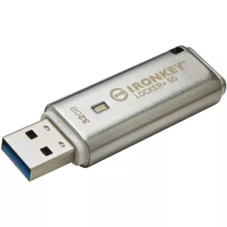 Kingston Flash Disk IronKey 32GB IKLP50 Locker+ 50 AES USB, w/256bit Encryption