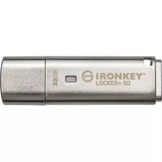Kingston Flash Disk IronKey 32GB IKLP50 Locker+ 50 AES USB, w/256bit Encryption
