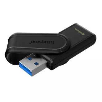 Kingston Flash Disk 64GB USB3.2 Gen 1 DataTraveler Exodia S (Black)
