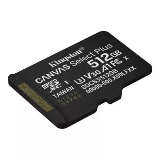 Kingston MicroSDXC karta 512GB Canvas Select Plus, U3, V30, A1