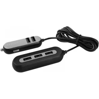 AVACOM CarHUB nabíječka do auta 5x USB výstup, černá