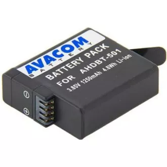 AVACOM baterie GoPro AHDBT-501 Li-Ion 3.85V 1250mAh 4.8Wh AVACOM baterie GoPro AHDBT-501 Li-Ion 3.85V 1250mAh 4.8Wh
