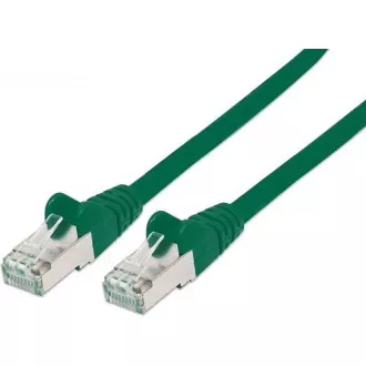 PREMIUMCORD Patch kabel CAT6a S-FTP, RJ45-RJ45, AWG 26/7 1m zelená