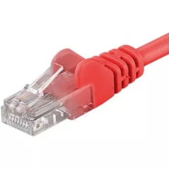 PREMIUMCORD Patch kabel CAT6a S-FTP, RJ45-RJ45, AWG 26/7 1, 5m červená