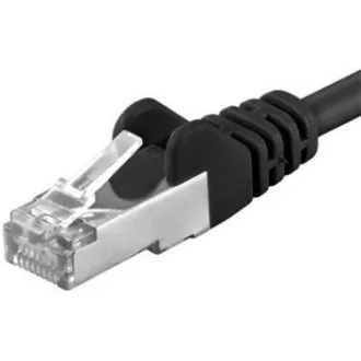 PREMIUMCORD Patch kabel CAT6a S-FTP, RJ45-RJ45, AWG 26/7 3m černá