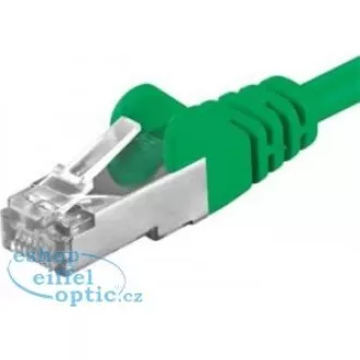 PREMIUMCORD Patch kabel CAT6a S-FTP, RJ45-RJ45, AWG 26/7 3m zelená