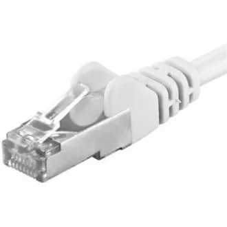 PREMIUMCORD Patch kabel CAT6a S-FTP, RJ45-RJ45, AWG 26/7 7m bílá