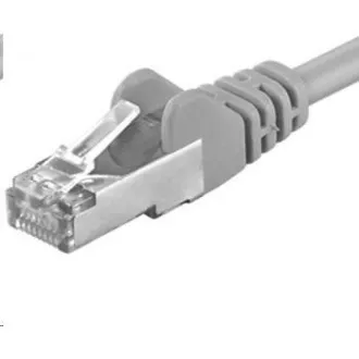 PREMIUMCORD Patch kabel CAT6a S-FTP, RJ45-RJ45, AWG 26/7 10m šedá