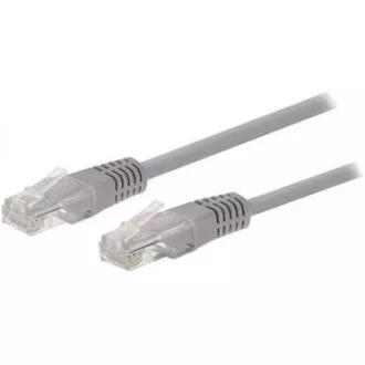C-TECH kabel patchcord Cat5e, UTP, šedý, 3m