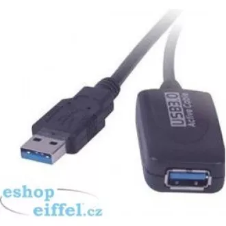 PREMIUMCORD USB 3.0 repeater a prodlužovací kabel A/M-A/F 5m