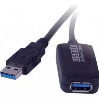 PREMIUMCORD USB 3.0 repeater a prodlužovací kabel A/M-A/F 5m