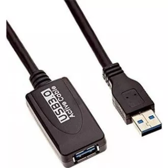 PREMIUMCORD USB 3.0 repeater a prodlužovací kabel A/M-A/F 5m