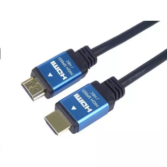 PREMIUMCORD Kabel HDMI - Ultra HDTV, 5m (kovové, zlacené konektory)