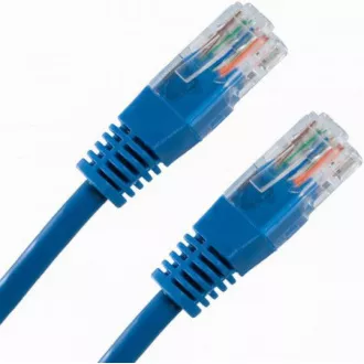 PREMIUMCORD Patch kabel UTP RJ45-RJ45 CAT5e 0.25m modrá