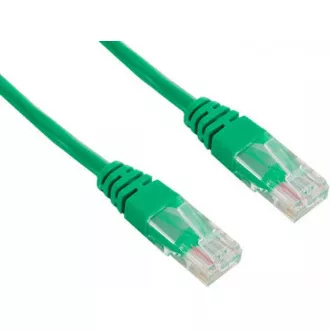 PREMIUMCORD Patch kabel UTP RJ45-RJ45 CAT5e 0.25m zelená