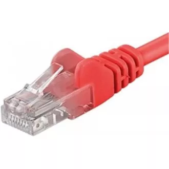 PREMIUMCORD Patch kabel UTP RJ45-RJ45 CAT5e 0.25m červená