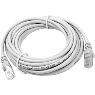 PREMIUMCORD Patch kabel UTP RJ45-RJ45 CAT5e 3m šedá