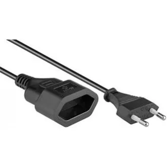PREMIUMCORD Kabel síťový 230V, prodlužovací dvojvidlice, 3m