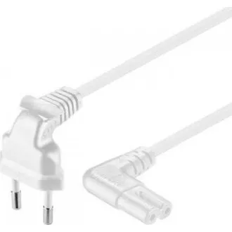 PREMIUMCORD Kabel síťový 230V k magnetofonu se zahnutými konektory 2m