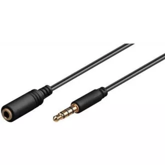 PREMIUMCORD Kabel Jack 3.5mm 4 pinový M/M 1m pro Apple iPhone, iPad, iPod