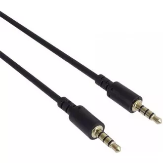 PREMIUMCORD Kabel Jack 3.5mm 4 pinový M/M 3m pro Apple iPhone, iPad, iPod