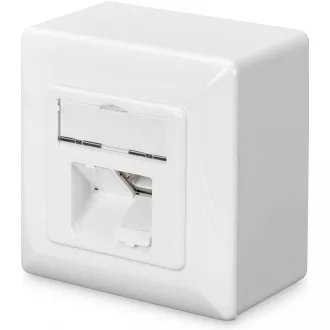 Zásuvka 2xRJ45 na omítku, STP Cat6