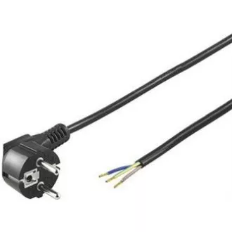 PREMIUMCORD Kabel Flexo síťový třížilový 230V s úhlovou vidlicí 2m černá PREMIUMCORD Kabel Flexo síťový třížilový 230V s úhlovou vidlicí 2m černá