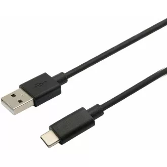 C-TECH kabel USB 2.0 AM na USB-C (AM/CM), 2m, černý