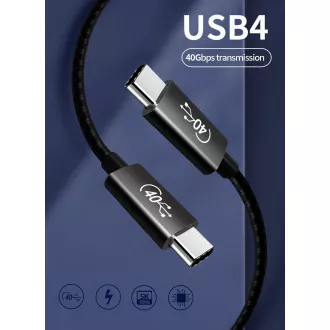 PREMIUMCORD Kabel USB4™ 40Gbps 8K@60Hz Thunderbolt 3, 1m