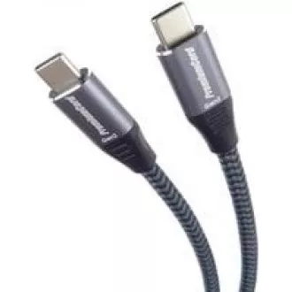 PREMIUMCORD Kabel USB-C (USB 3.2 Gen 2, 3A, 60W, 20Gbit/s) bavlněný oplet, 0, 5m