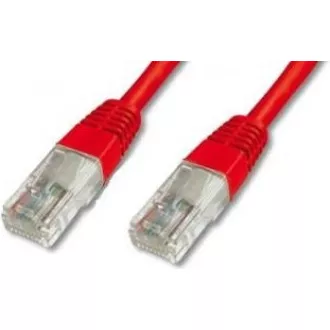 PremiumCord Patch kabel UTP RJ45-RJ45 CAT6 0.5m červená