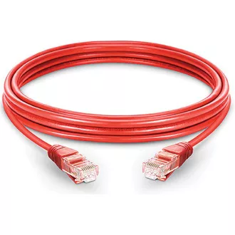 PremiumCord Patch kabel UTP RJ45-RJ45 CAT6 0.5m červená