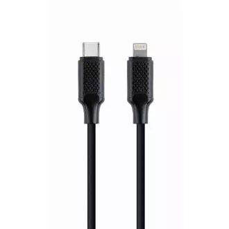 GEMBIRD Kabel USB 2.0 Type-C na Ligtning (CM/8pinM), 1, 5m, datový, černá GEMBIRD Kabel USB 2.0 Type-C na Ligtning (CM/8pinM), 1, 5m, datový, černá