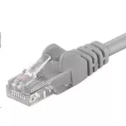 PremiumCord Patch kabel UTP RJ45-RJ45 CAT6 1m šedá