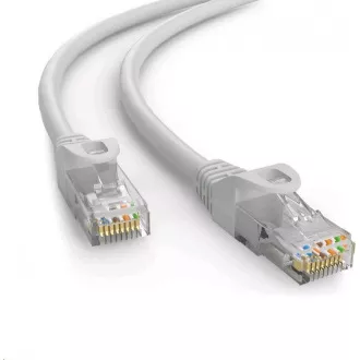 C-TECH kabel patchcord Cat6e, UTP, šedý, 7, 5m