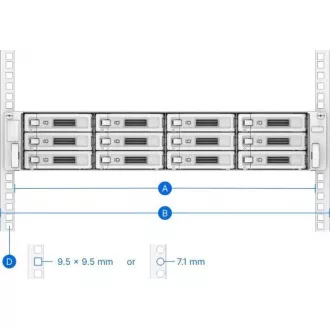 Synology RKS-02 sada posuvných ližin pro RackStation, FlashStation, SA, UC, HD, DP