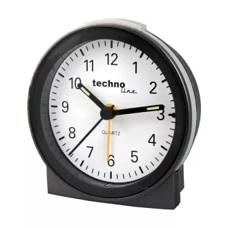 TechnoLine Modell G analogový budík, stříbrný